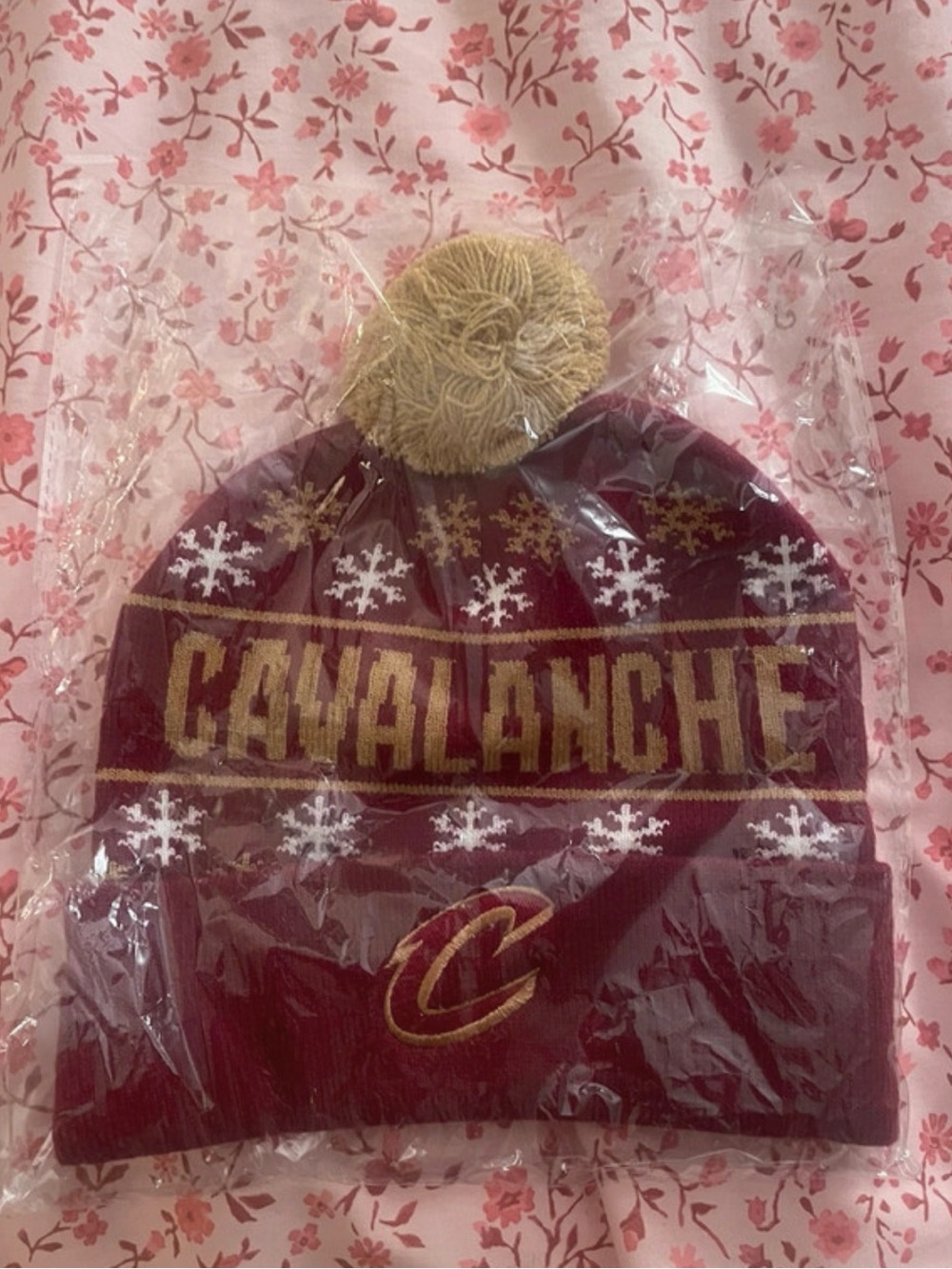 Cleveland Cavaliers Knit Beanie Winter Hat NBA Medical Mutual Promo NEW Sealed